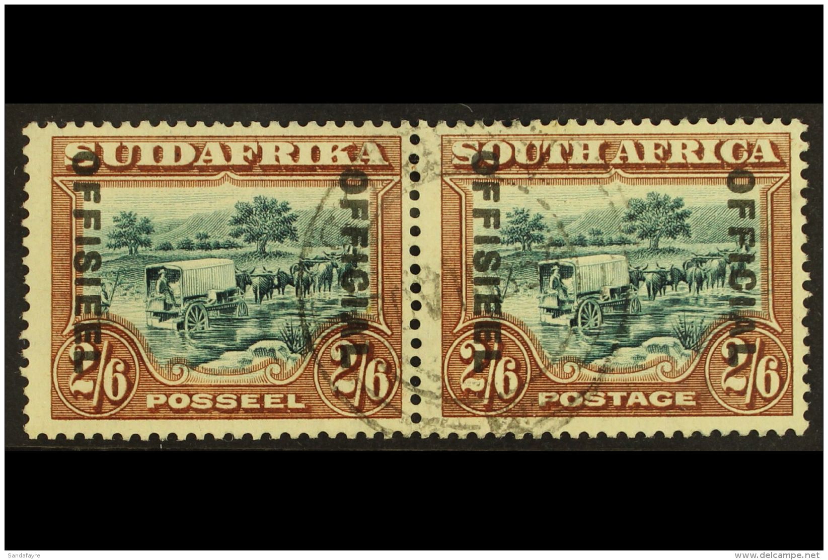 OFFICIAL 1929-31 2s6d Green &amp; Brown, SG O11, Very Fine Used. For More Images, Please Visit... - Unclassified