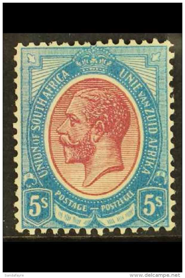 1913-24 5s Purple &amp; Blue, SG 15, Superb, Very Lightly Hinged Mint. For More Images, Please Visit... - Unclassified