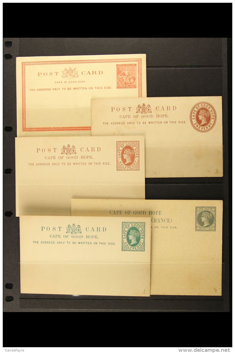 CAPE OF GOOD HOPE 1878-1909 POSTAL STATIONERY COLLECTION. An Attractive, All Different, Unused Collection... - Unclassified