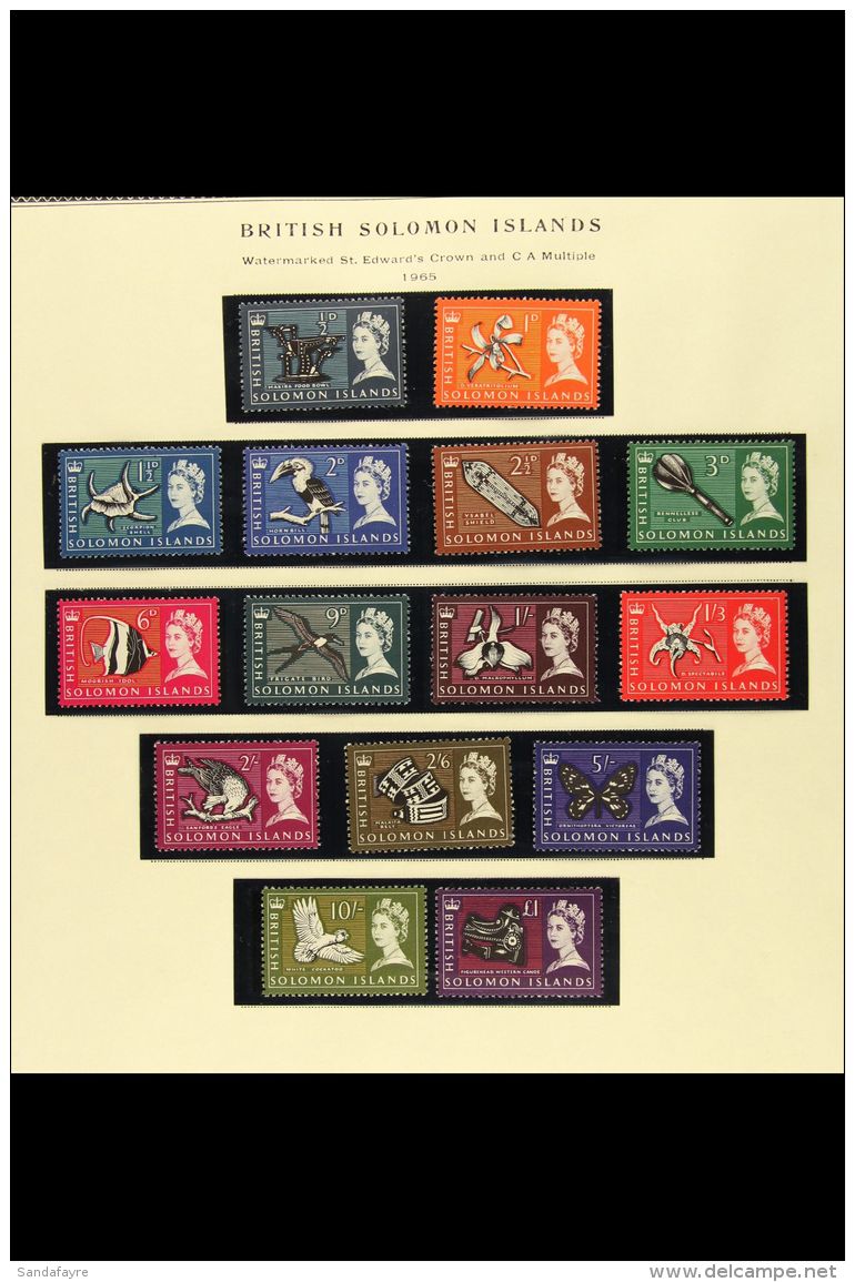 1961-1980 COMPLETE NEVER HINGED MINT COLLECTION In Hingeless Mounts On Pages, ALL DIFFERENT, Inc 1963-64 Defins... - British Solomon Islands (...-1978)