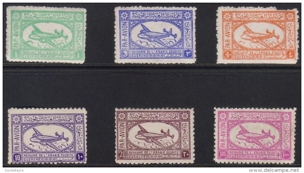 1949 Air Complete Set, SG 357/362, Mint, The 4g With Straight Edge And Rough Perfs. (6 Stamps) For More Images,... - Arabie Saoudite