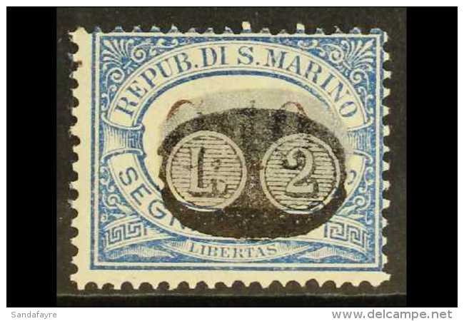 POSTAGE DUES 1931 2L On 10c With Surcharge In Black Misplaced Downwards, Sassone 45c, Very Fine Mint, Very Lightly... - Autres & Non Classés