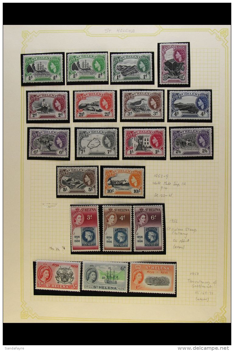 1953-83 VERY FINE MINT COLLECTION A Good Collection On Album Pages Which Includes 1953 Complete Definitive Set,... - Saint Helena Island