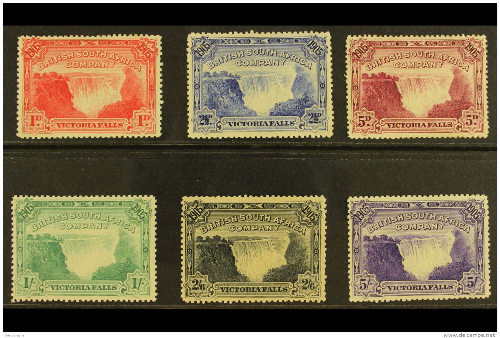 1905 Victoria Falls Set, SG 94/99, Fine Mint (6 Stamps) For More Images, Please Visit... - Autres & Non Classés