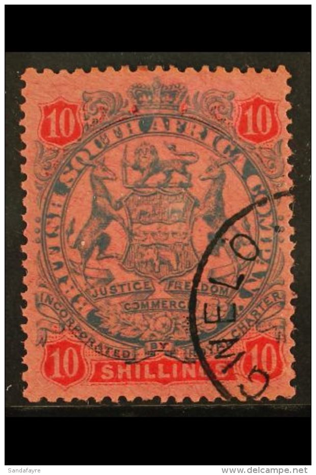 1896-97 10s Slate &amp; Vermillion/rose, SG 50, Fine Cds Used, Tiny Hinge Thin For More Images, Please Visit... - Other & Unclassified