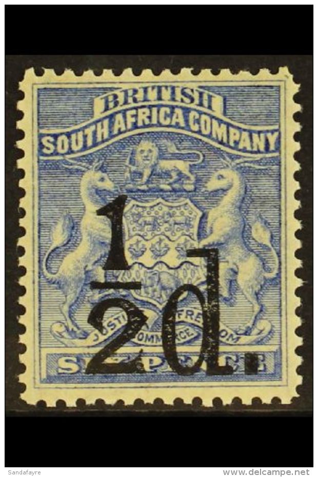 1892 &frac12;d On 6d Ultramarine, SG 14, Fine Mint For More Images, Please Visit... - Other & Unclassified