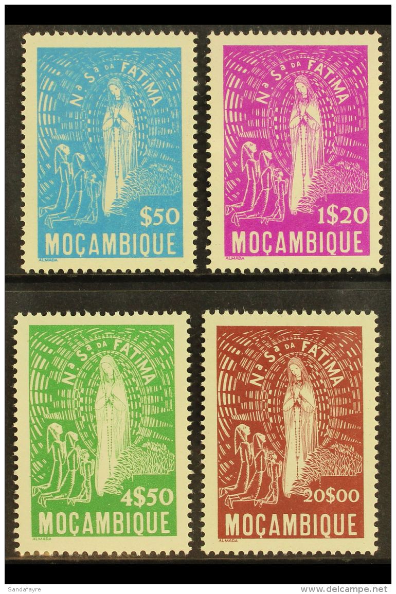 MOZAMBIQUE 1948 Our Lady Fatima Complete Set (SG 428/31, Afinsa 344/47), Never Hinged Mint, Fresh. (4 Stamps) For... - Other & Unclassified