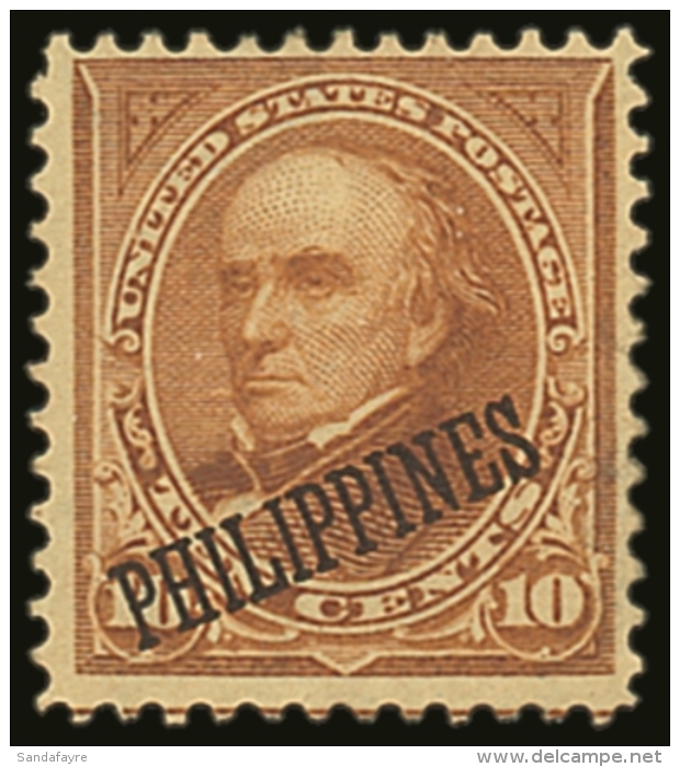 1899-1901 10c Orange Brown, Type II, Scott 217a, Mint, Part OG. For More Images, Please Visit... - Philippines