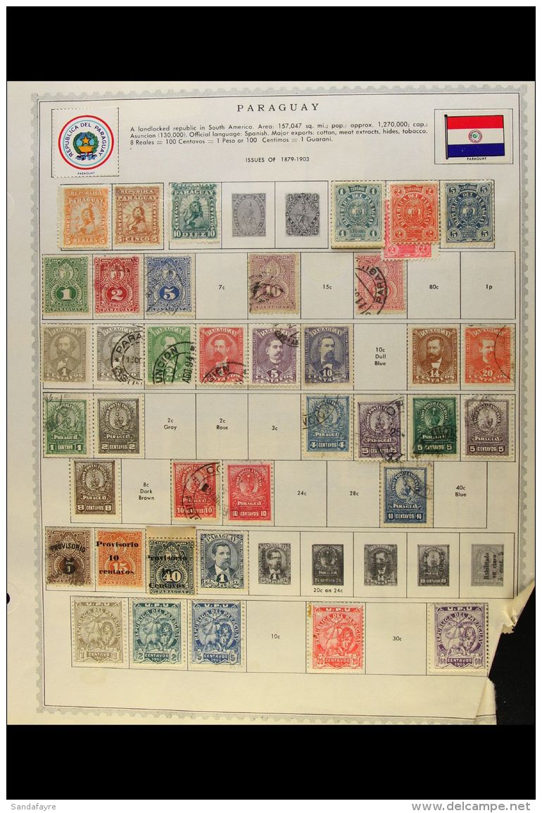 1870-1960 MINT &amp; USED COLLECTION A Most Useful, Chiefly All Different Collection Presented On A Variety Of... - Paraguay