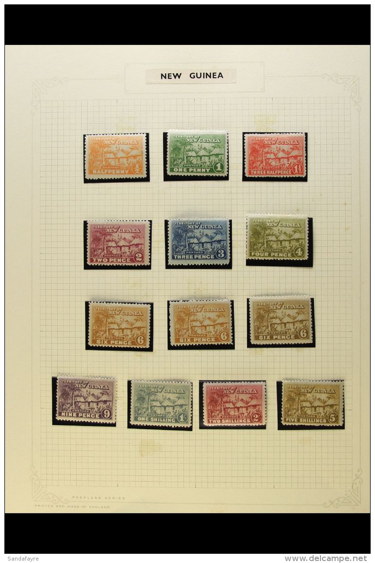 1925-1939 FINE MINT COLLECTION In Hingeless Mounts On Leaves, Inc 1925-27 Set To 5s Inc All Three 6d Shades, 1931... - Papua New Guinea