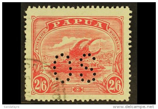 OFFICIALS 1911 2s 6d Rose Carmine, Punctured "O S", SG O45 Superb Used. For More Images, Please Visit... - Papua New Guinea