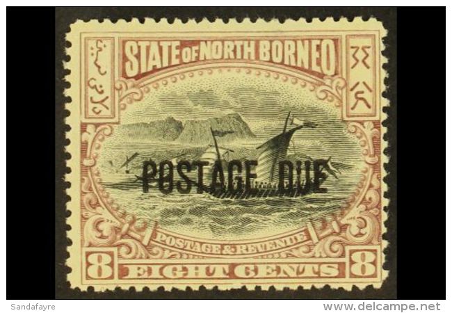 POSTAGE DUES 1897 8c Black And Brown Purple, SG D19, Very Fine Mint. For More Images, Please Visit... - North Borneo (...-1963)