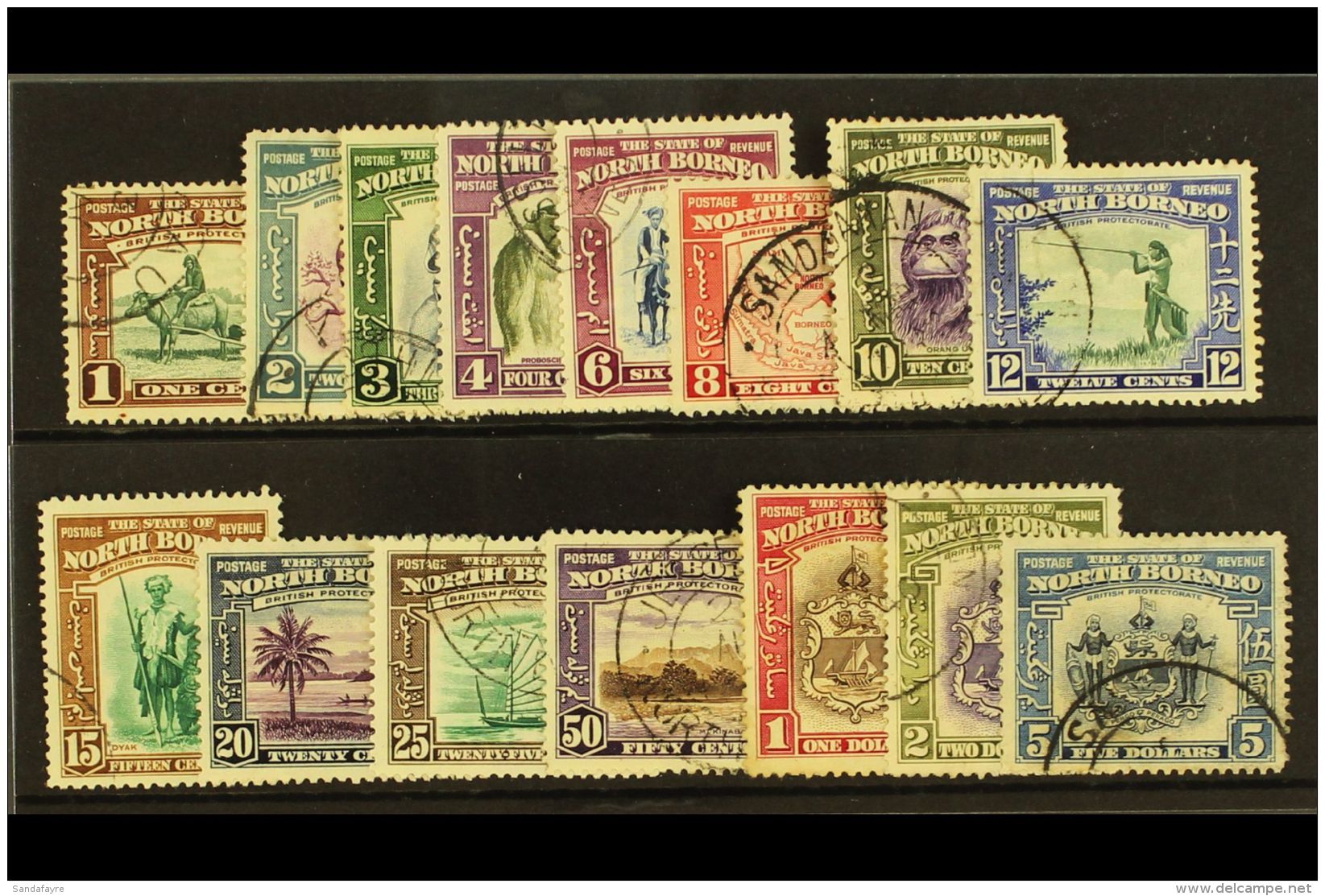 1939 Pictorial Set, SG 303/17, Good To Fine Used. (15 Stamps) For More Images, Please Visit... - North Borneo (...-1963)
