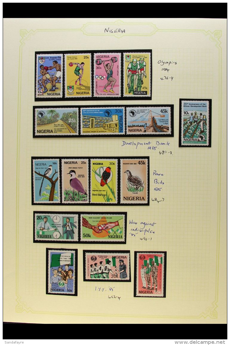 1983-98 NEVER HINGED MINT COLLECTION An All Different Collection Of Sets And Issues On Album Pages With Hingeless... - Nigeria (...-1960)