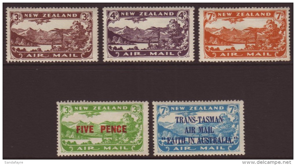 1931-34 Air Sets, SG 548/50, SG 551 &amp; SG 554, Very Fine Mint (5 Stamps) For More Images, Please Visit... - Other & Unclassified