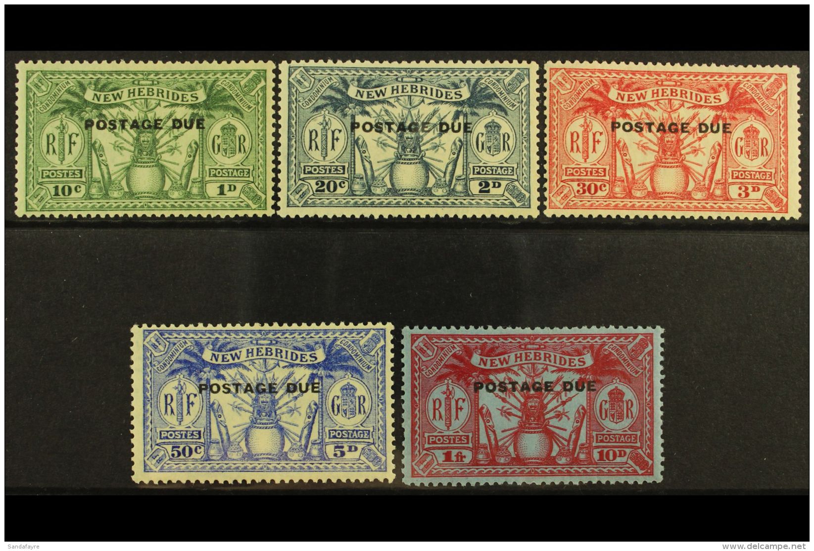 ENGLISH: 1925 POSTAGE DUE Complete Set, SG D1/5, Very Fine Mint. (5) For More Images, Please Visit... - Other & Unclassified