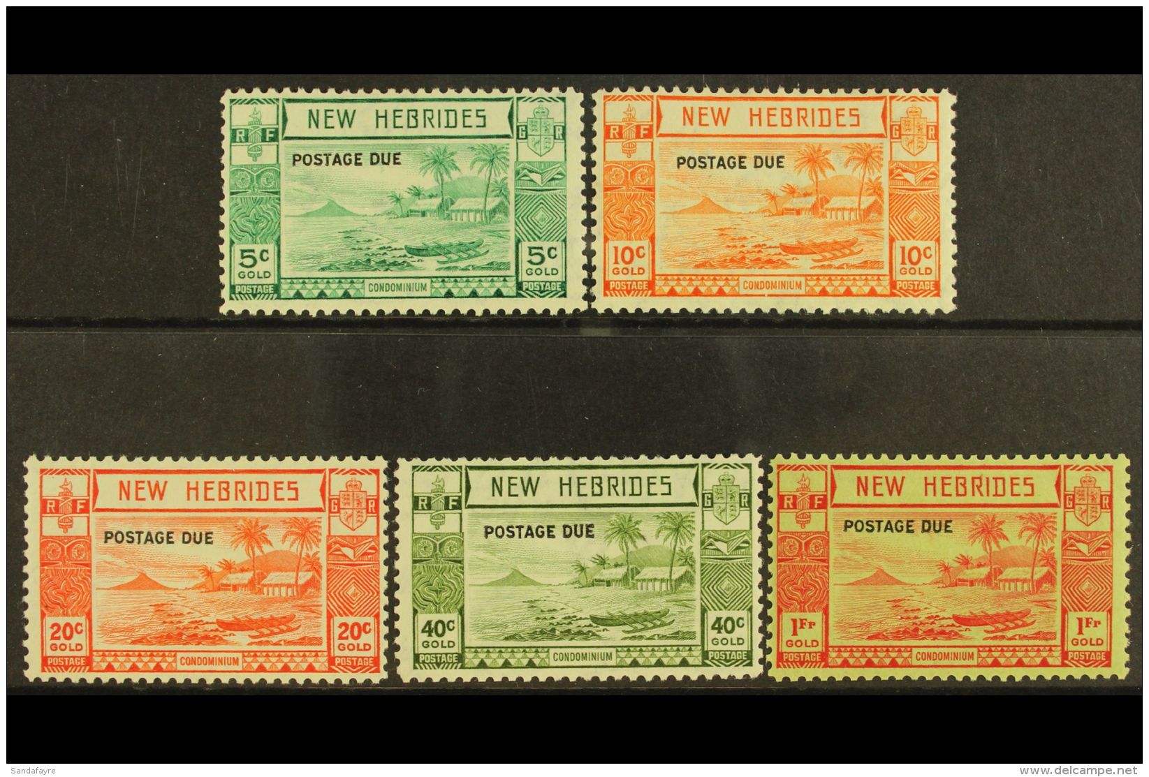 ENGLISH POSTAGE DUE 1938 Complete Set, SG D6/D10, Very Fine Mint, Only Very Lightly Hinged. (5 Stamps) For More... - Autres & Non Classés