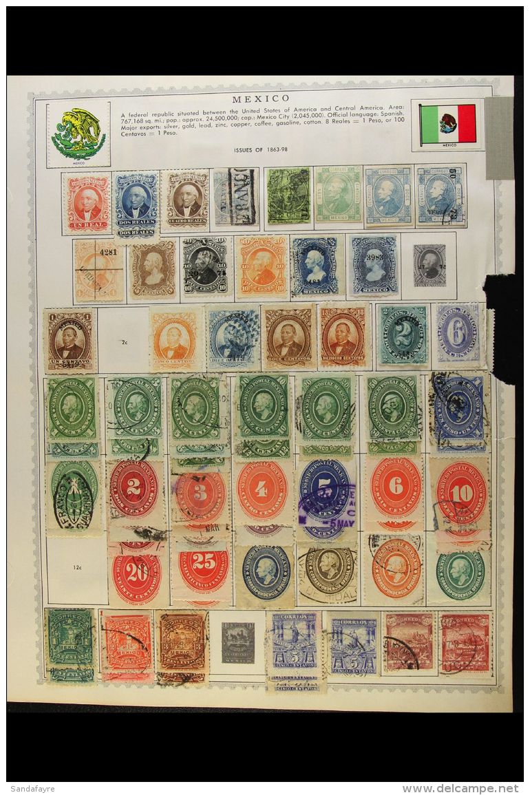 1856-1958 MINT &amp; USED COLLECTION A Chiefly All Different Collection Presented On Printed &amp; Plain Album... - Mexico