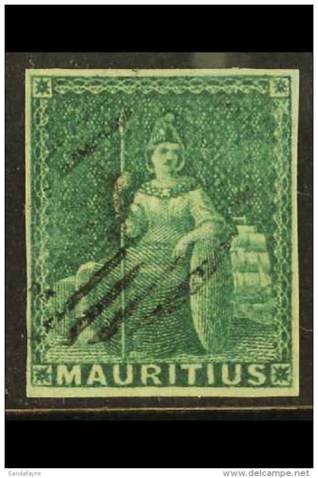 1858-62 (4d) Green Britannia, SG 27, Very Fine Used With Clear Even Margins All Round, Strong Original Colour And... - Mauritius (...-1967)