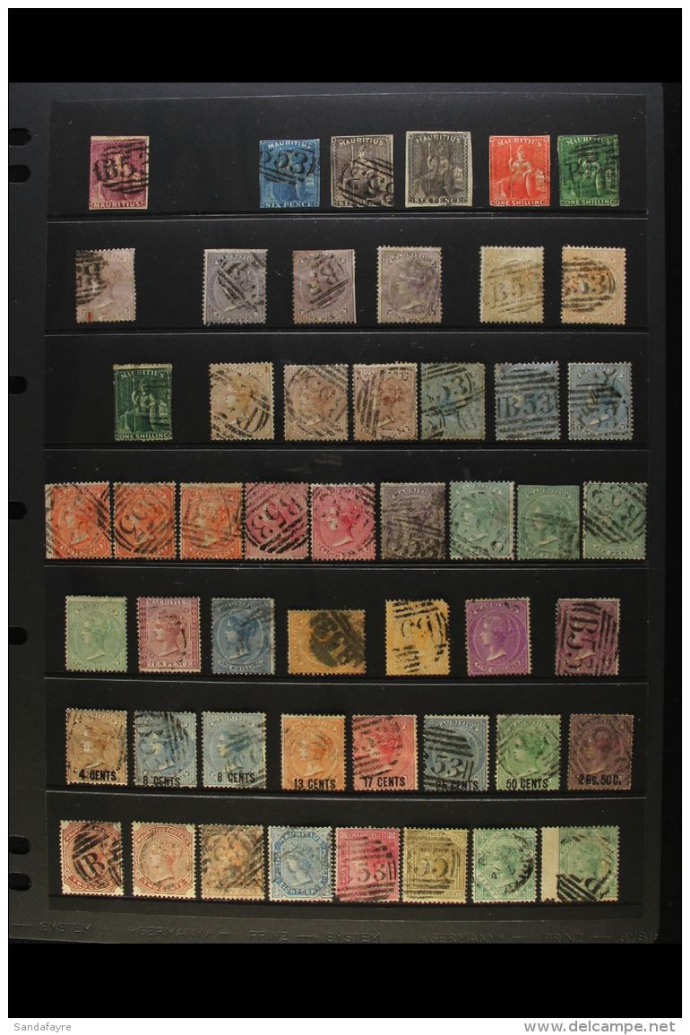 1858-1899 OLD TIME COLLECTION CAT &pound;2500+ A Most Useful Used Collection With Many "Better" Values, Varieties... - Mauritius (...-1967)