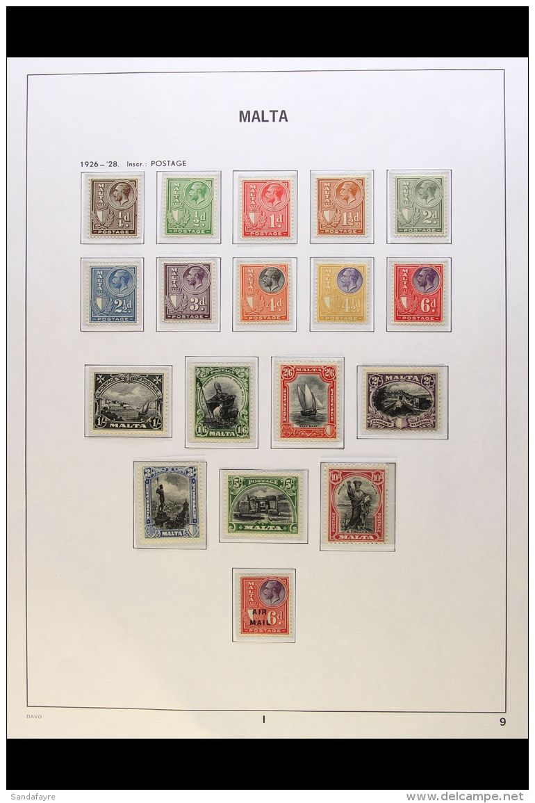 1926-35 COMPLETE MINT COLLECTION An Attractive Complete Collection Presented On Hingeless Album Pages. A Complete... - Malte (...-1964)