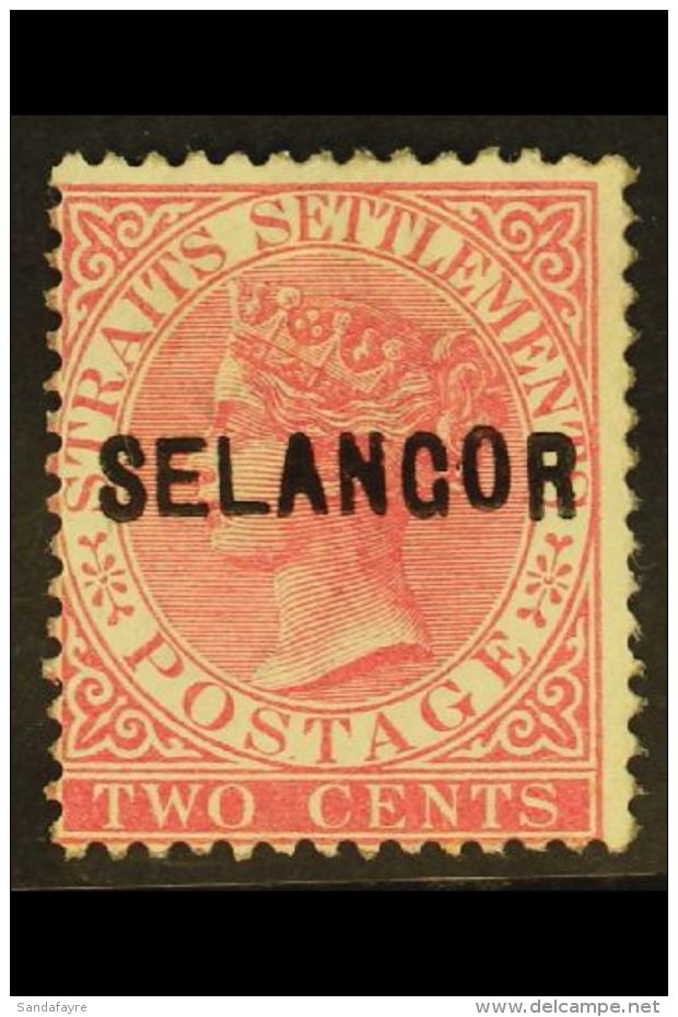SELANGOR 1883-85 2c Pale Rose Overprint Type 15 With "EL" Wide, SG 23, Fine Mint, Fresh. For More Images, Please... - Other & Unclassified