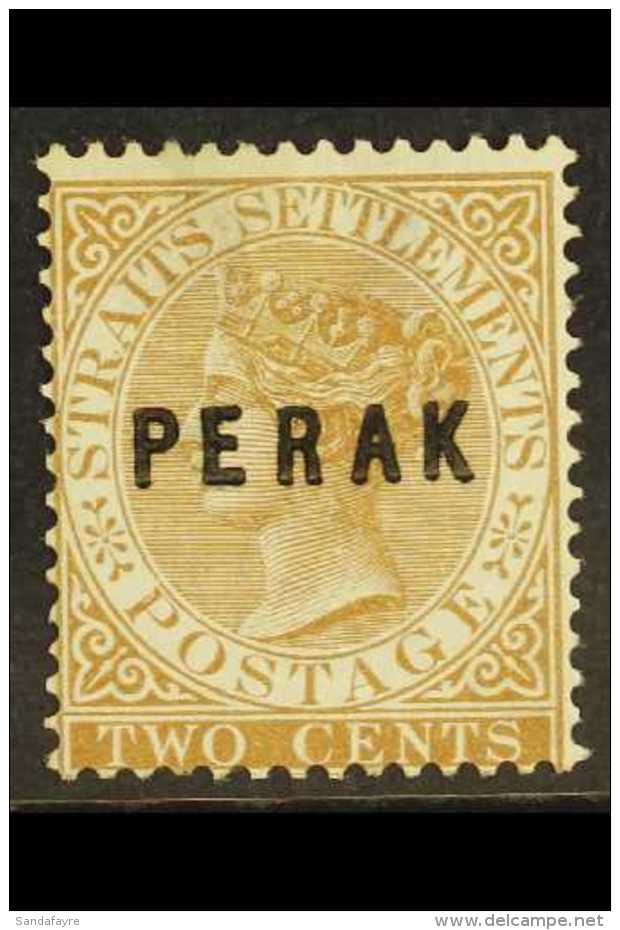 PERAK 1880-81 2c Brown Opt, SG 9, Fresh Mint Small Part Gum, Light Wrinkle. For More Images, Please Visit... - Other & Unclassified