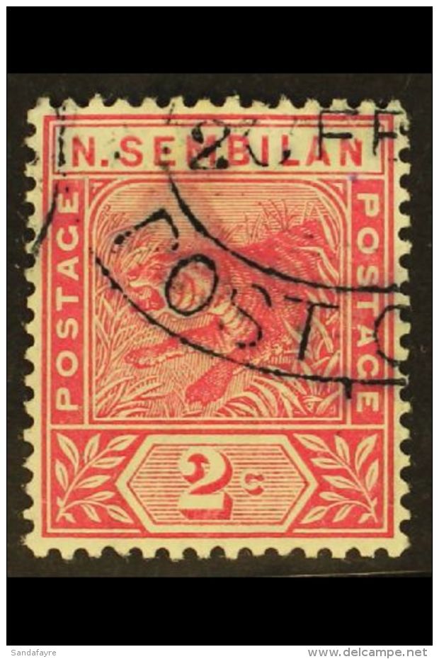 NEGRI SEMBILAN 1891-94 2c Rose Tiger With SHORT "N" Variety, SG 3a, Fine Used, Scarce. For More Images, Please... - Andere & Zonder Classificatie