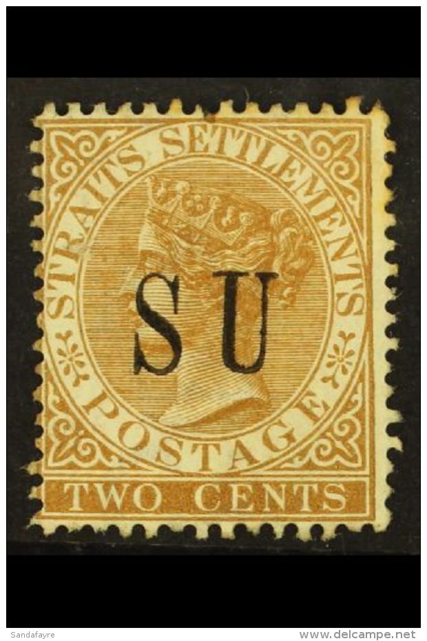NEGRI SEMBILAN 1882 2c Brown Overprinted "S U" Without Stops, SG 13, Fine Mint No Gum. For More Images, Please... - Other & Unclassified
