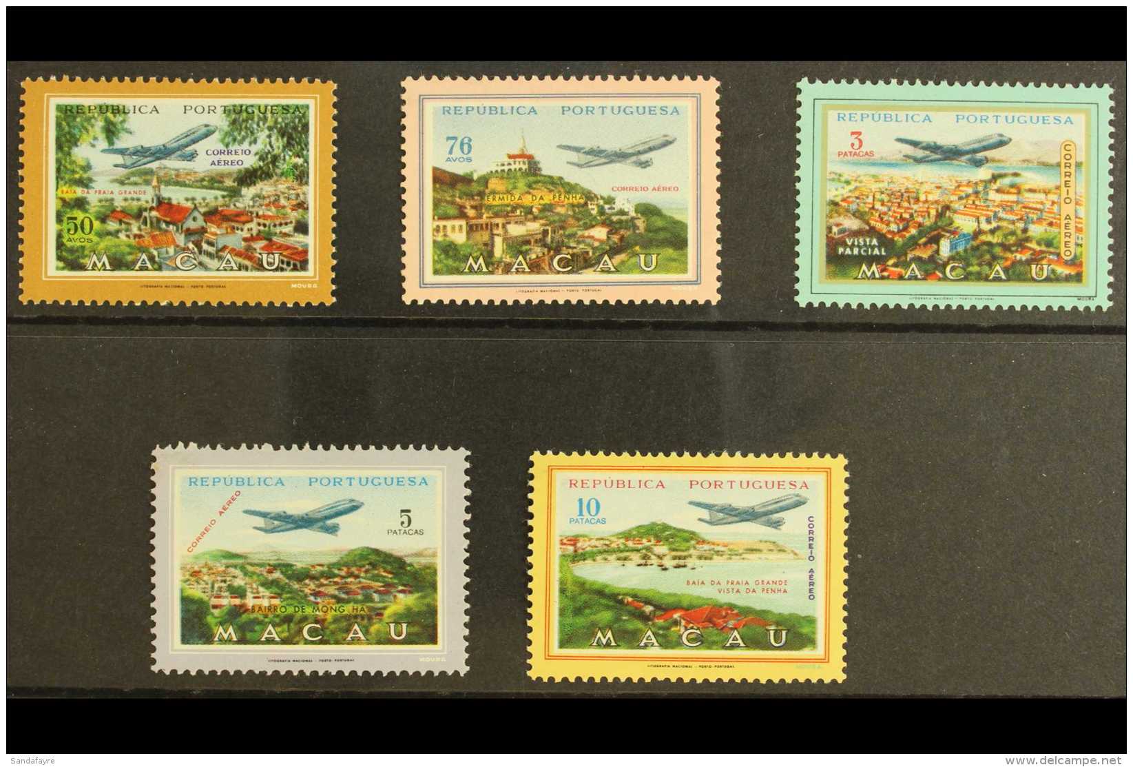 1960 AIR Complete Set, SG 481/85, Very Fine Never Hinged Mint. (5 Stamps) For More Images, Please Visit... - Andere & Zonder Classificatie