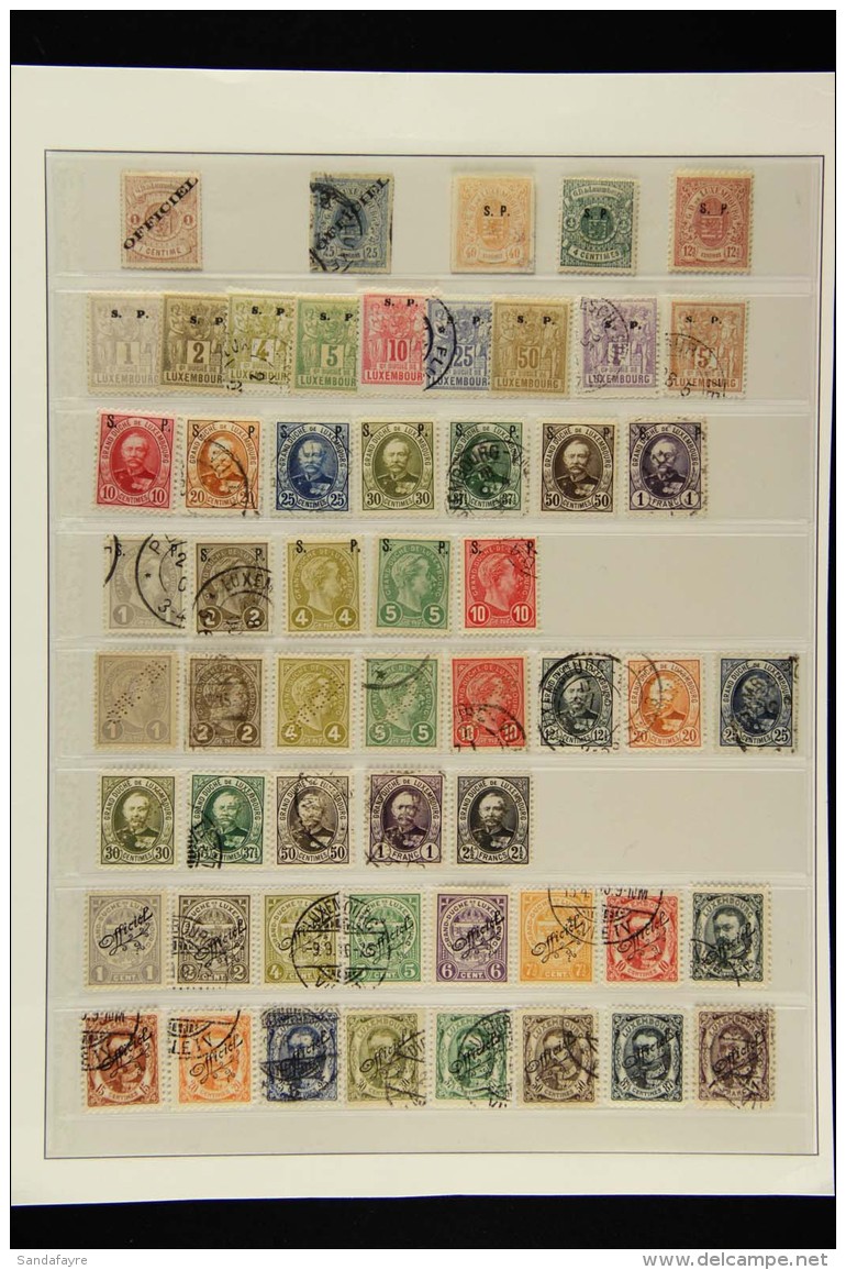 OFFICIALS 1875-1908 All Different Mint Or Used Collection Which Includes 1875 1d (type I) Unused And 25c (type I)... - Other & Unclassified