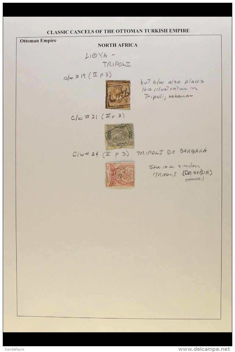 TURKEY - USED IN LIBYA 19th Century Turkish Stamps With Clear And Identified POSTMARKS Of Tripoli And Tripoli Be... - Libye