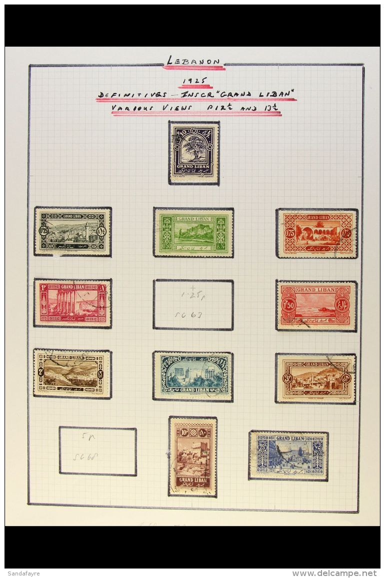 1925-1960 ALL DIFFERENT COLLECTION A Most Useful Mint And Used Collection Presented Neatly On Album Pages.... - Liban