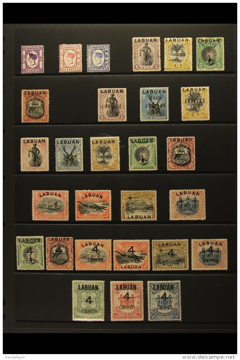 1891-1904 MINT COLLECTION Presented On A Pair Of Stock Pages. Includes 1896 Jubilee Opt'd 1c, 2c &amp; 3c,... - North Borneo (...-1963)