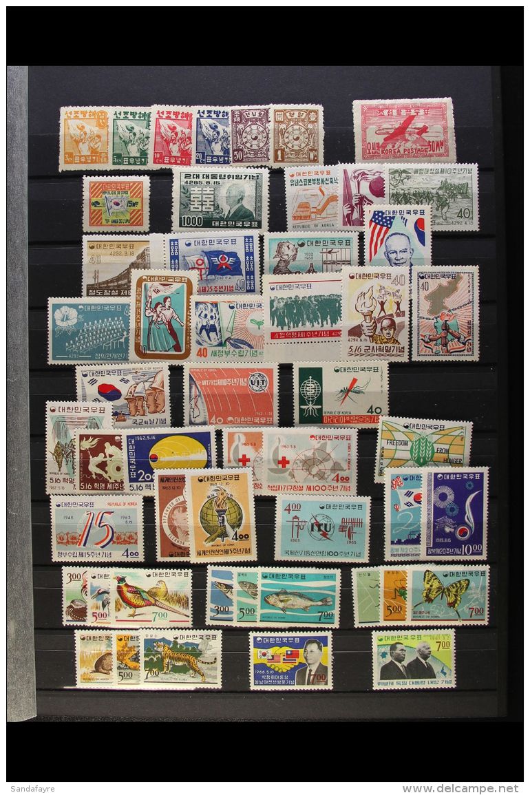 1946-1988 NEVER HINGED MINT All Different Collection, All Complete Sets Where Appropriate. Note 1949 UPU... - Korea (Süd-)