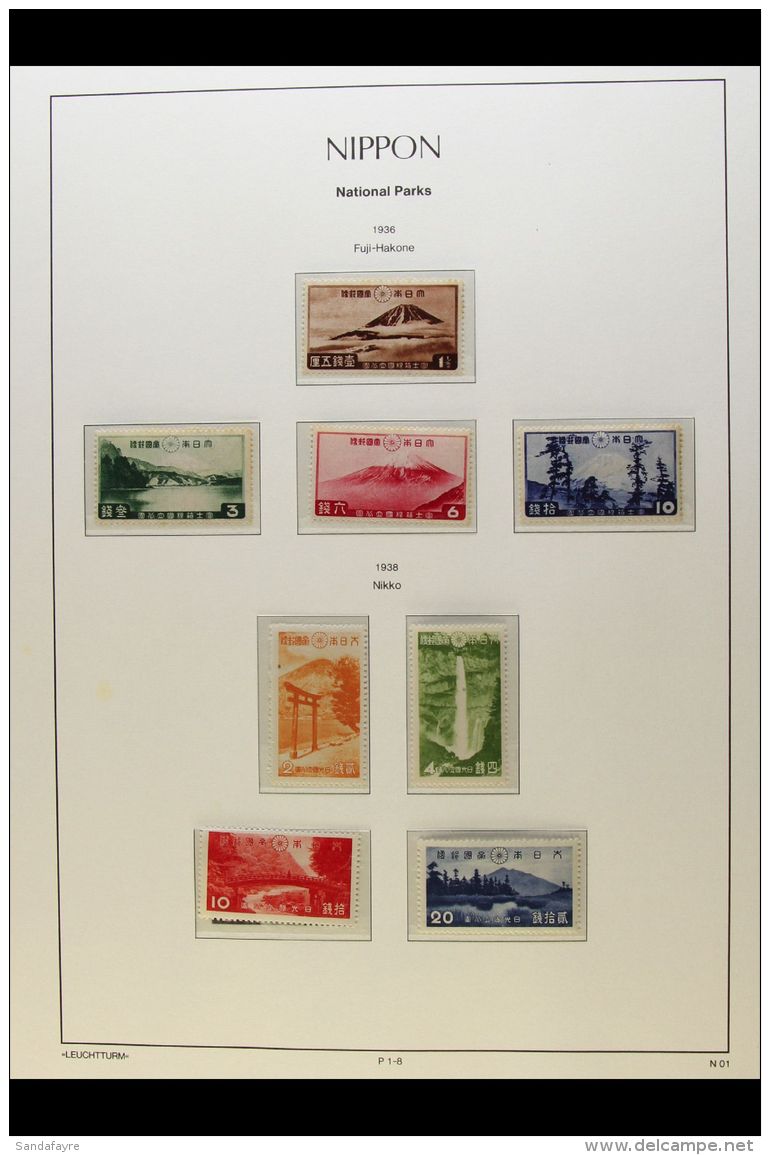 1936-1974 NATIONAL PARKS ISSUES. COMPLETE FINE MINT COLLECTION On Hingeless Pages, All Different, Includes All The... - Autres & Non Classés