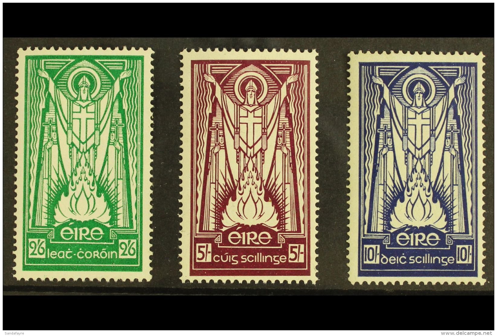 1937 St. Patrick High Values, Watermark Multiple "Se" Complete Set, SG 102/4, NEVER HINGED MINT (3). For More... - Autres & Non Classés