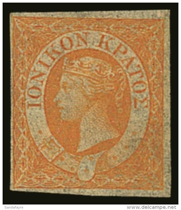 1859 (&frac12;d) Orange, SG 1, Fine Mint With Four Margins. For More Images, Please Visit... - Ionian Islands