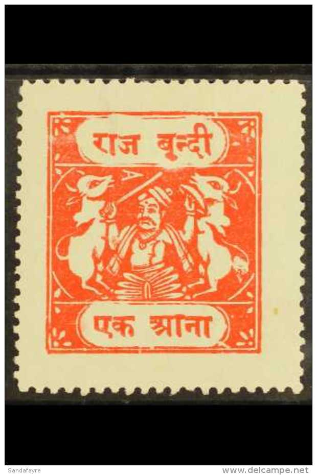 BUNDI 1940 1a Scarlet Vermilion, Type H, SG 75, Fresh Mint With Small Hinge Thin.  For More Images, Please Visit... - Other & Unclassified