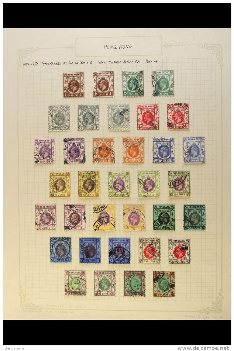 1912-37 FINE MINT AND USED COLLECTION An Attractive Collection On Old Album Pages, Includes 1912-21 (wmk MCA) 1c,... - Other & Unclassified