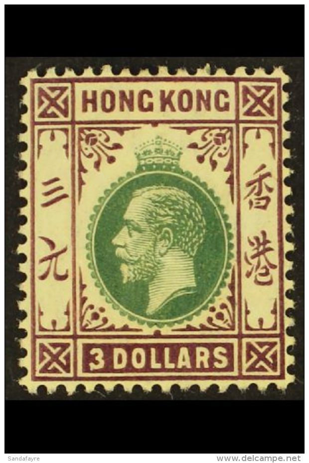 1912 $3 Green And Purple Geo V, SG 114, Very Fine And Fresh Mint. For More Images, Please Visit... - Autres & Non Classés
