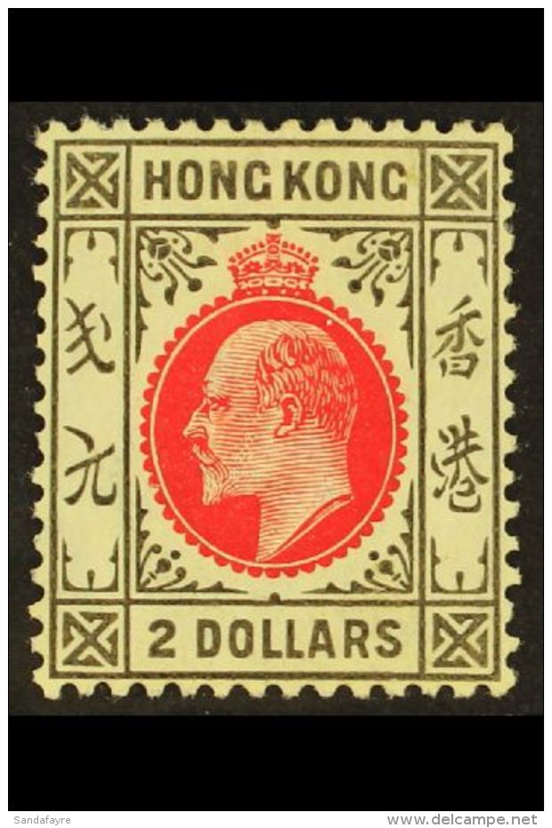 1907 $2 Carmine-red And Black Ed VII, SG 99, Very Fine And Fresh Mint. Lovely Well Centered Stamp. For More... - Autres & Non Classés