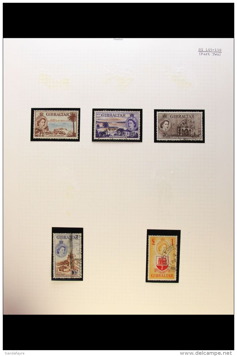 1953-2000 FABULOUS VERY FINE USED COLLECTION A Beautiful, Virtually Complete  ALL DIFFERENT Collection Presented... - Gibraltar