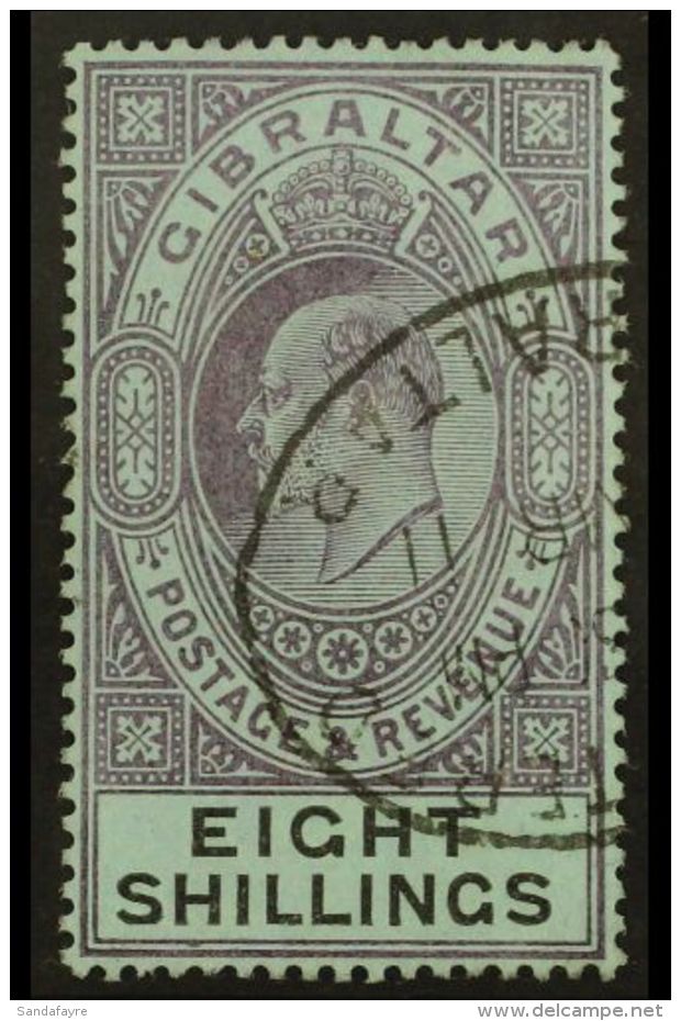 1903 8s Dull Purple &amp; Black/blue, SG 54, Fine Used For More Images, Please Visit... - Gibraltar