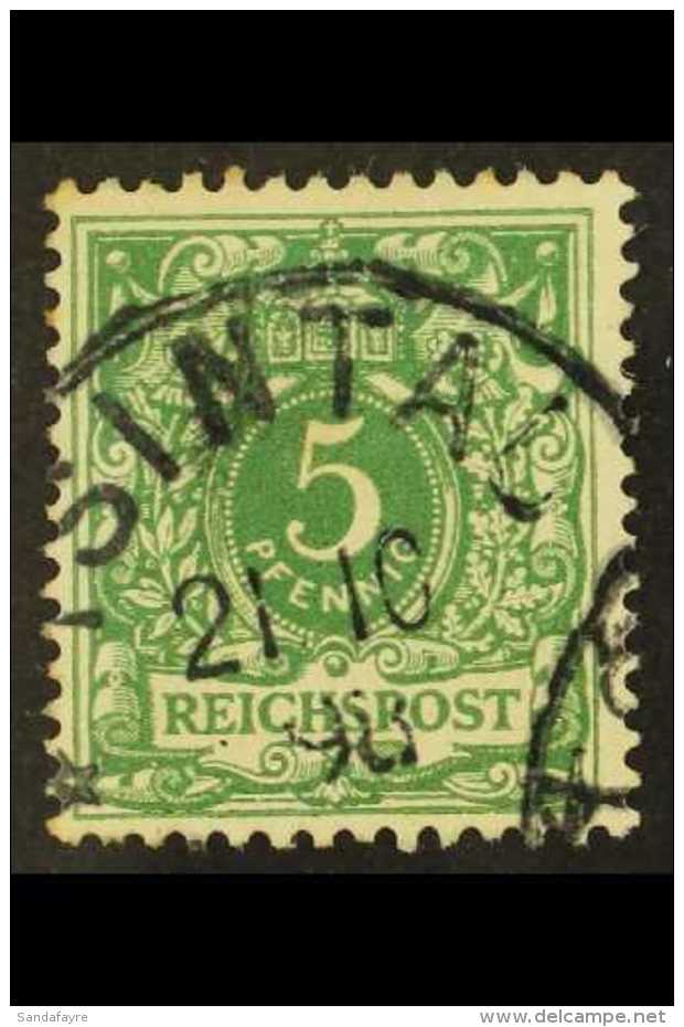 KIAUTSCHOU 1898 5pf Green, Mi V46c, Cancelled Tsintau 21 10 98 Cds. For More Images, Please Visit... - Other & Unclassified