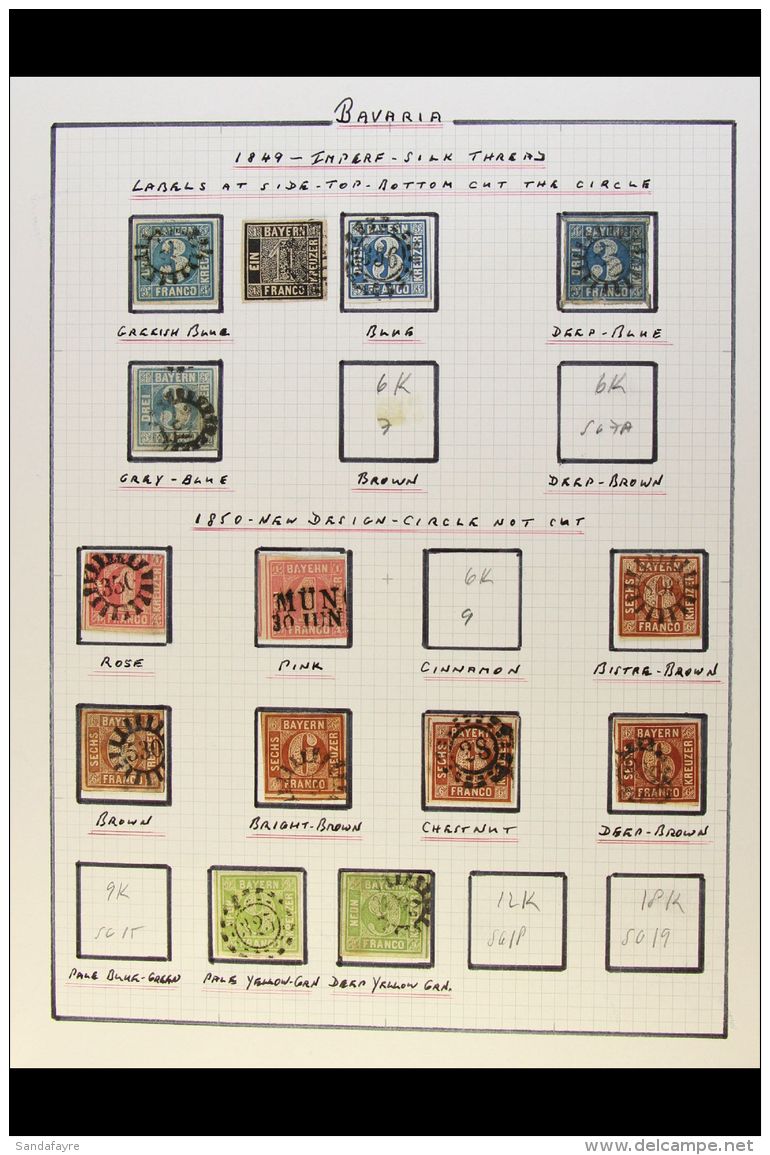 BAVARIA 1849-1920 ALL DIFFERENT Mint And Used Collection Presented Neatly On Album Pages With Many Sets,... - Autres & Non Classés