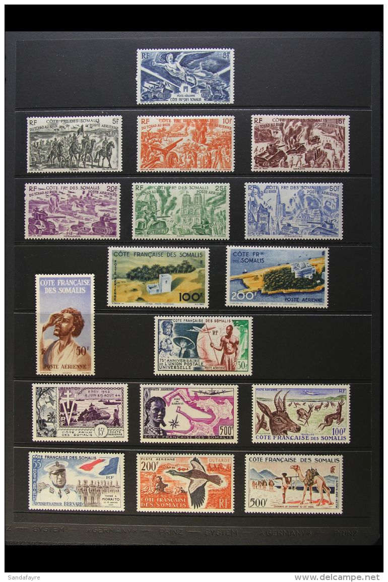 SOMALI COAST 1946-66 COMPLETE FINE MINT AIR POST COLLECTION Presented On Stock Pages. An Attractive And Complete... - Otros & Sin Clasificación