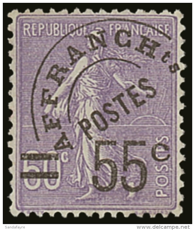 PRECANCELS (PREOBLITERES) 1922-47 55c On 60c Violet, Yvert 47, Never Hinged Mint For More Images, Please Visit... - Autres & Non Classés