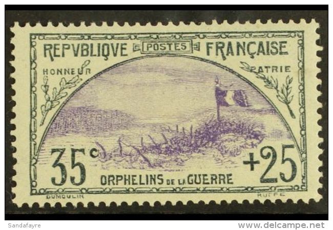 1917-18 35c + 25 Violet &amp; Grey " Orphans Fund, Yv 152, SG 374, Very Fine Mint For More Images, Please Visit... - Autres & Non Classés