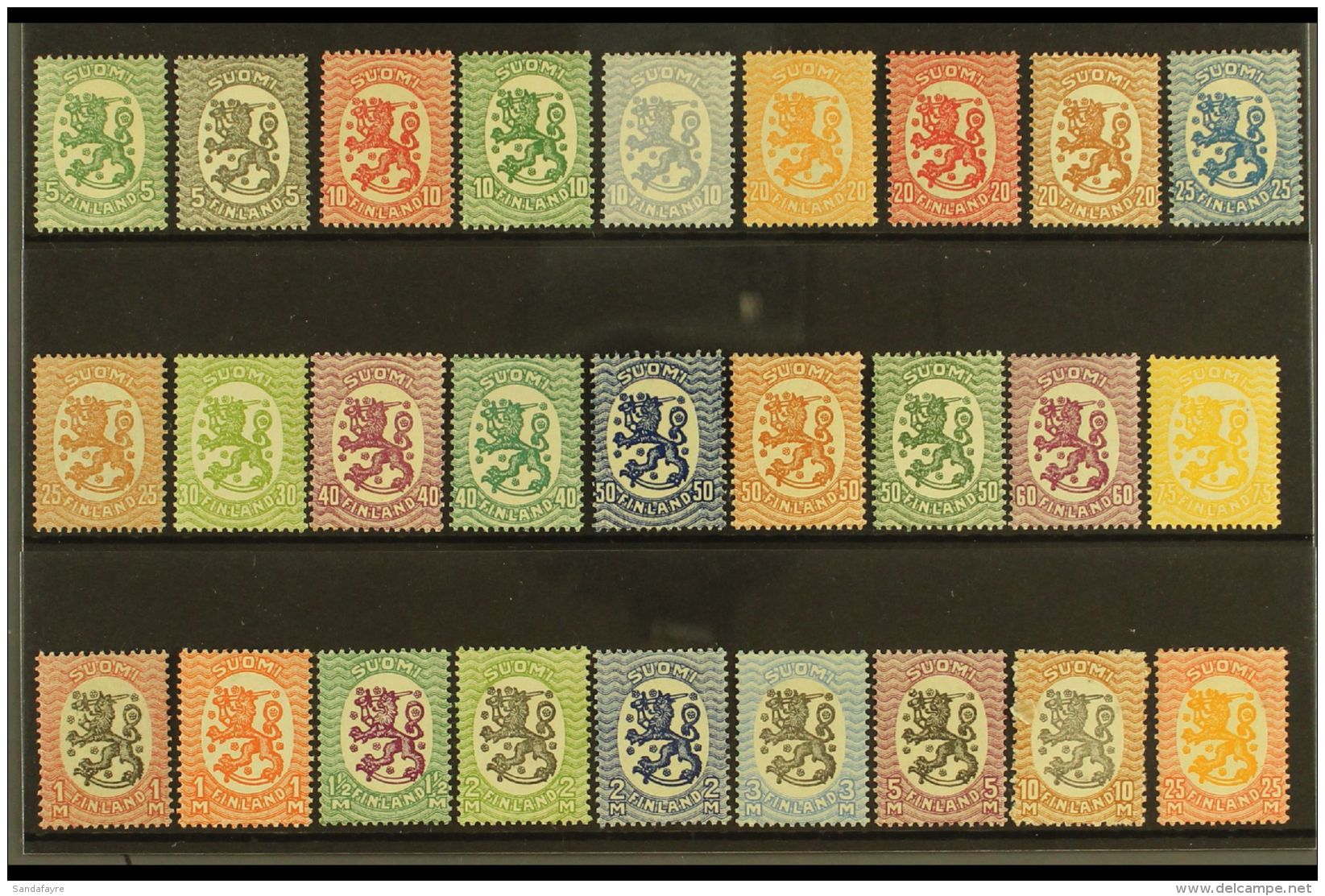 1889-1918 FINE MINT GROUP On Stock Cards, All Different, Inc 1889-94 Vals To 1m (x3 Shades NHM), 5m &amp; 10m,... - Other & Unclassified